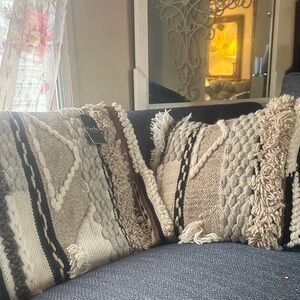 Myra Bag Cream and Brown Accent Pillows‼️🫶🫶🫶